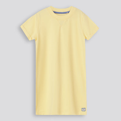 Girls T-Shirt Dress Yellow