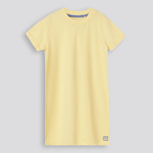 Girls T-Shirt Dress Yellow