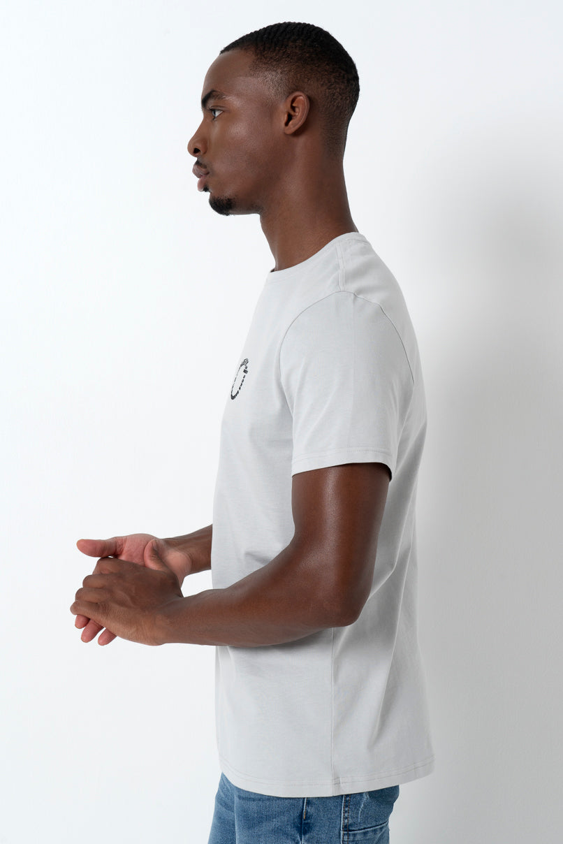 Branded T-Shirt Light Grey