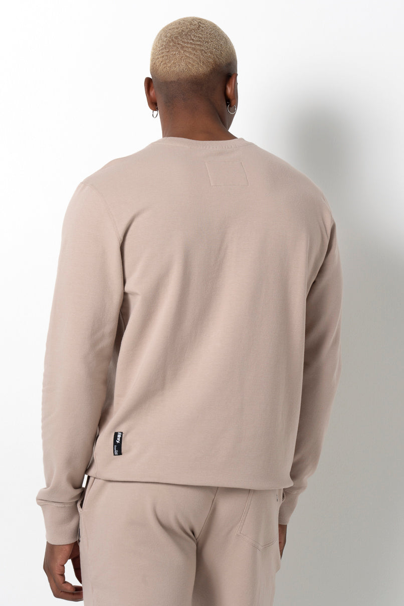 Statement Sweat Top Taupe