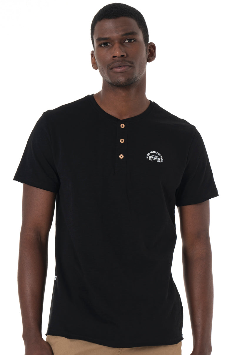 Henley T-Shirt Black