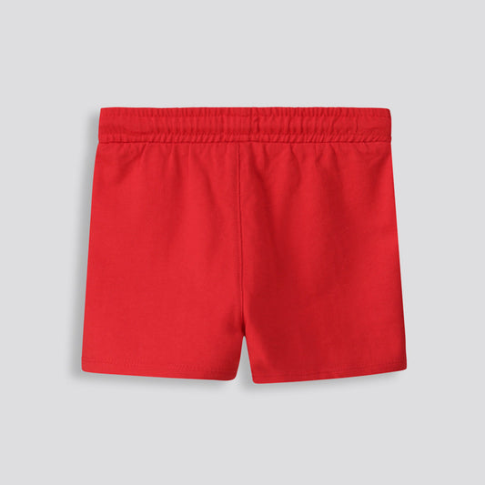 Girls Track Shorts Red