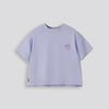Girls Cropped Boxy Tee Blue