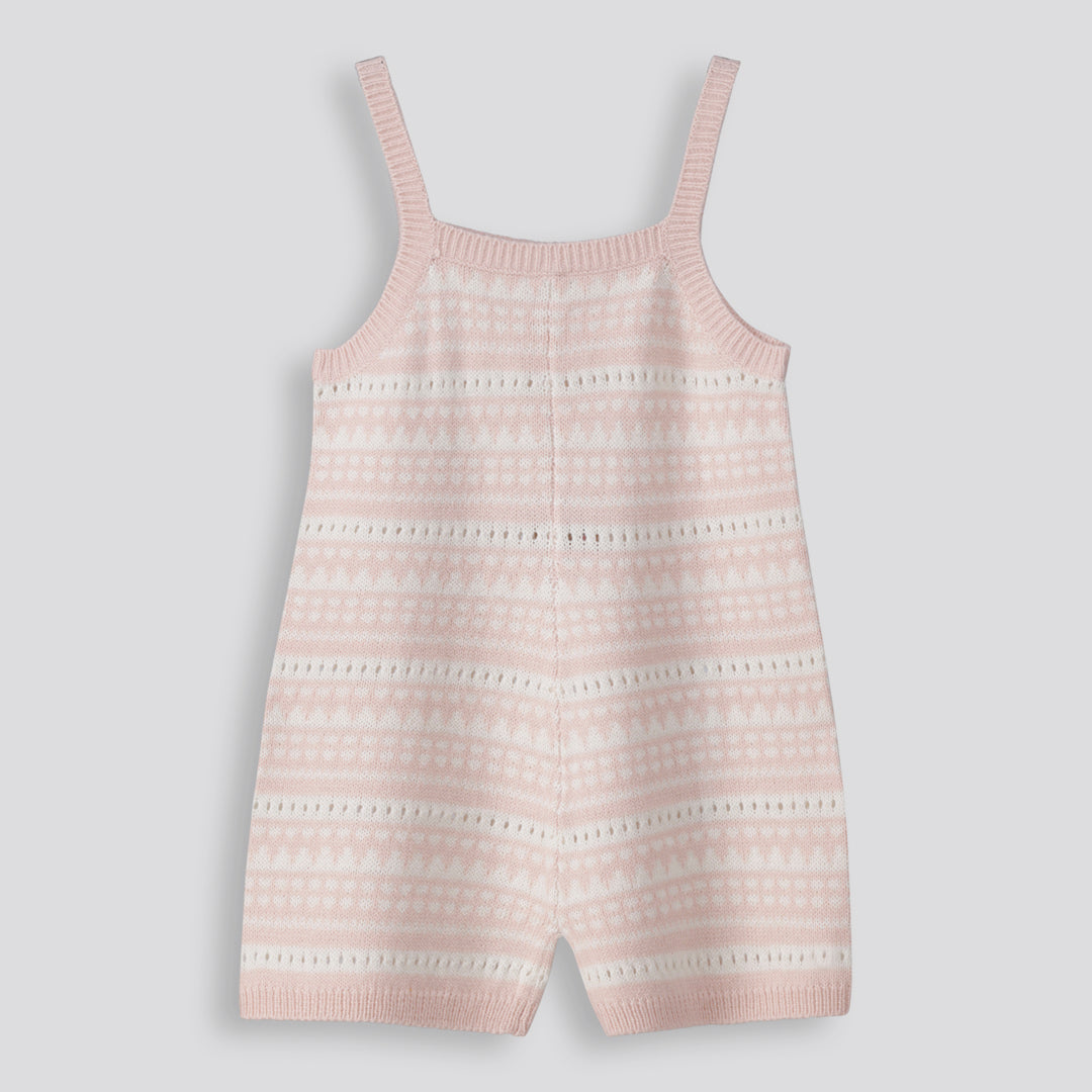 Girls Short Romper Rose