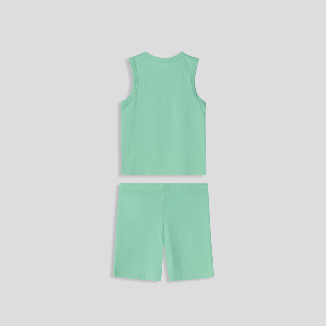 Girls Cycle Shorts Green