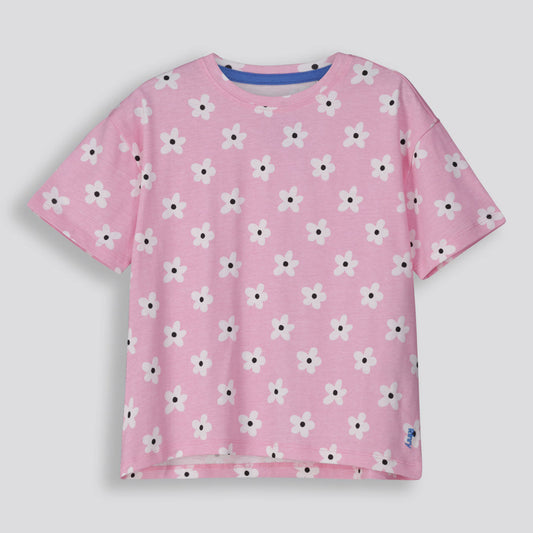 Girls Oversized Tee Pink