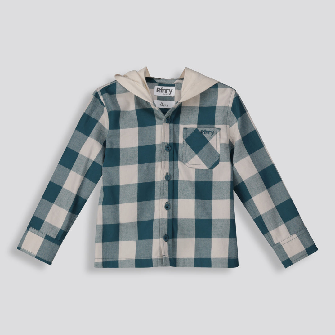 Boys Hoodie Shirt Green