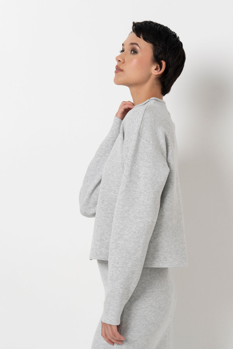 Hi-Neck Jumper Grey