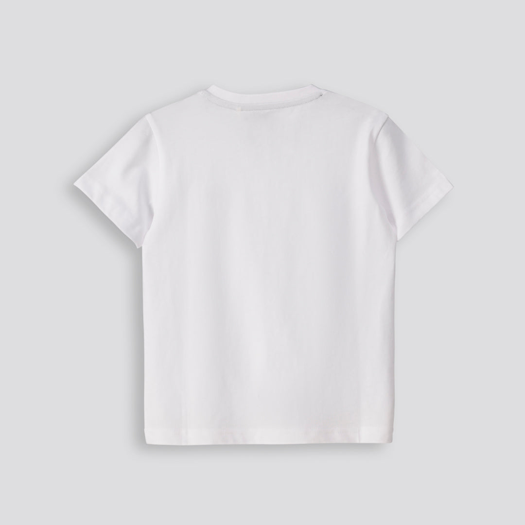 Boys Henley Tee White