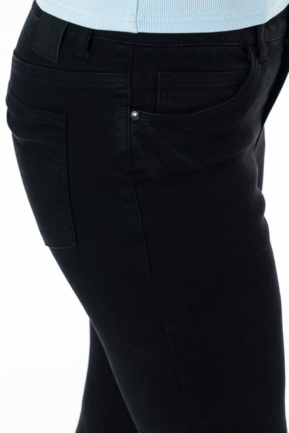 Rf01 Mid Rise Skinny Jeans Black