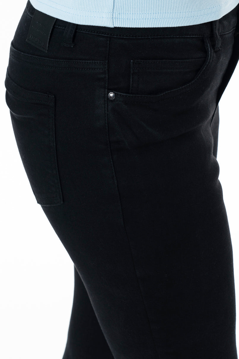 Rf01 Mid Rise Skinny Jeans Black