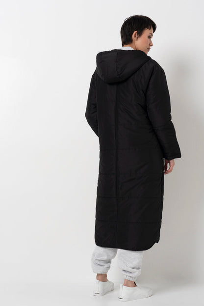 Long Puffer Jacket Black