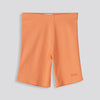 Girls Ribbed Biker Shorts Orange