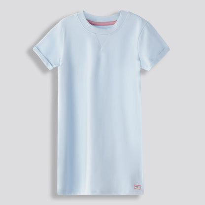 Girls T-Shirt Dress Aqua