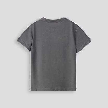 Boys Henley Tee Charcoal