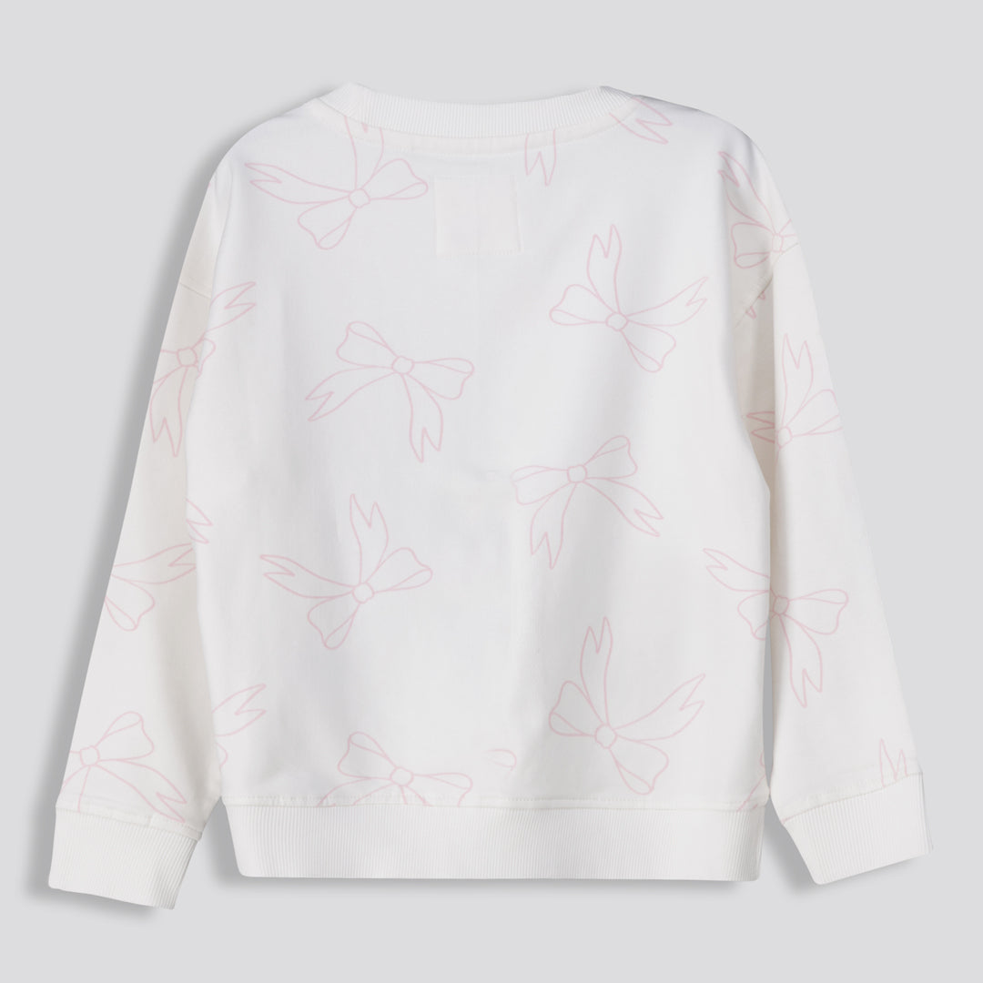 Girls Graphic Sweater Milk