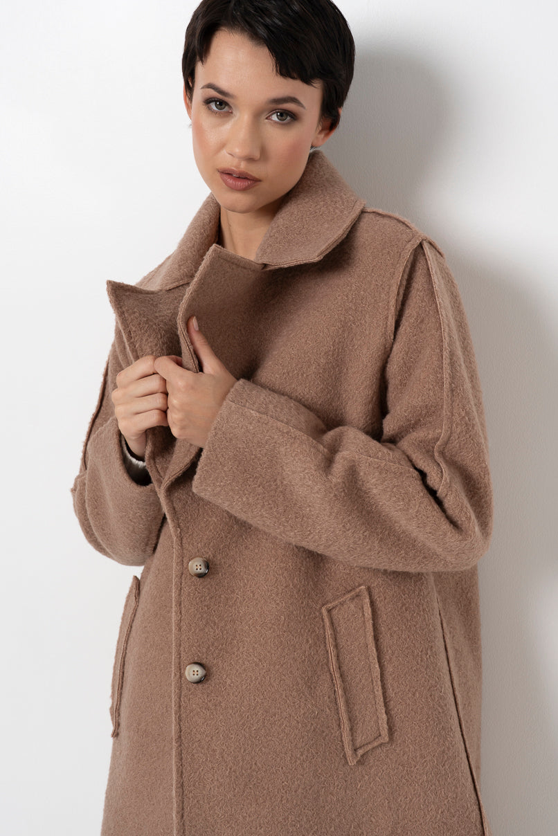 Borg Coat Stone