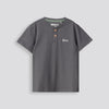 Boys Henley Tee Charcoal