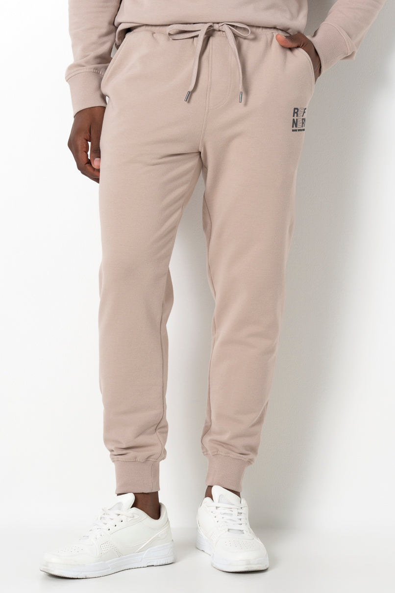 Relaxed Track Pants Taupe