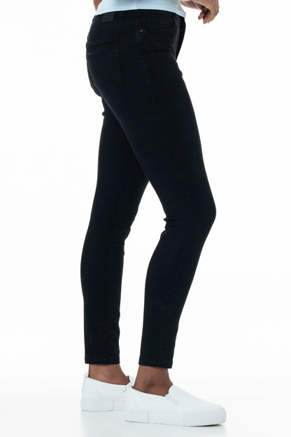 Rf01 Mid Rise Skinny Jeans Black