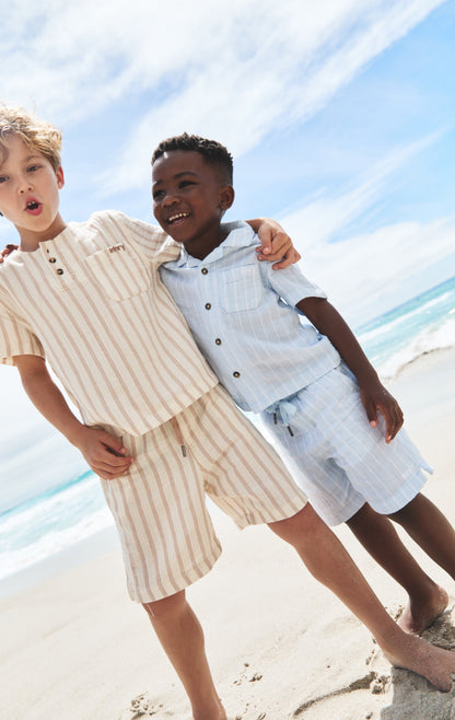 Boys Pull On Shorts Natural
