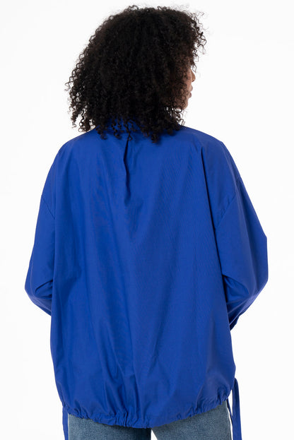 Drawstring Shirt Blue
