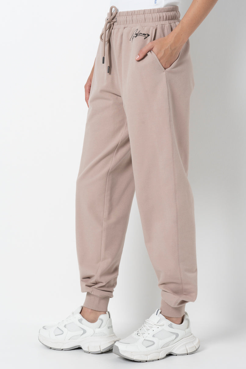 Slim Fit Track Pants Biscuit