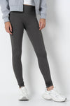 Seamless Rib Leggings Charcoal