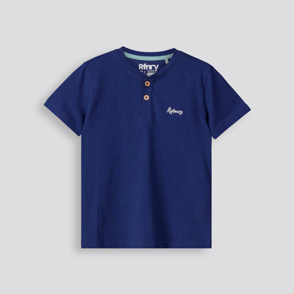 Boys Henley Tee Navy