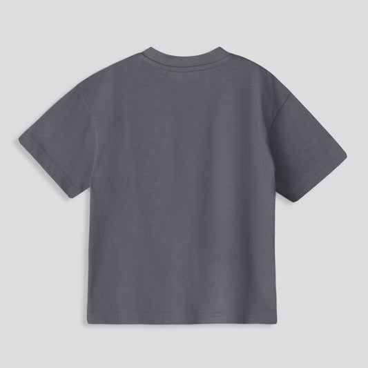 Boys Oversized Tee Charcoal