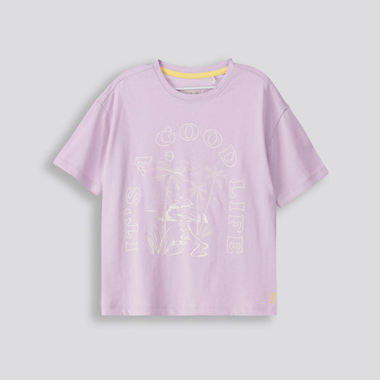 Kids Branded Tee Lilac