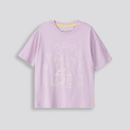 Kids Branded Tee Lilac