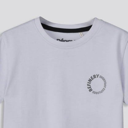 Boys Branded Tee Light Blue