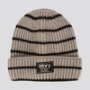 Girls Stripe Beanie Off White