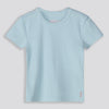 Girls Ribbed Tee Light Blue