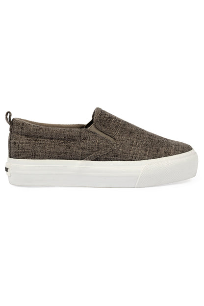 Tweed Slip-On Charcoal