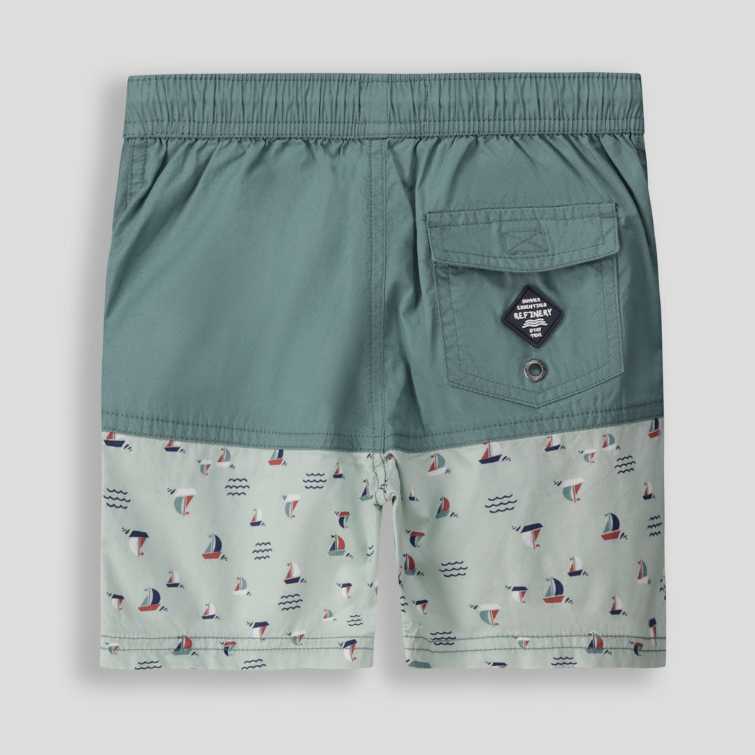 Boys Pool Shorts Green