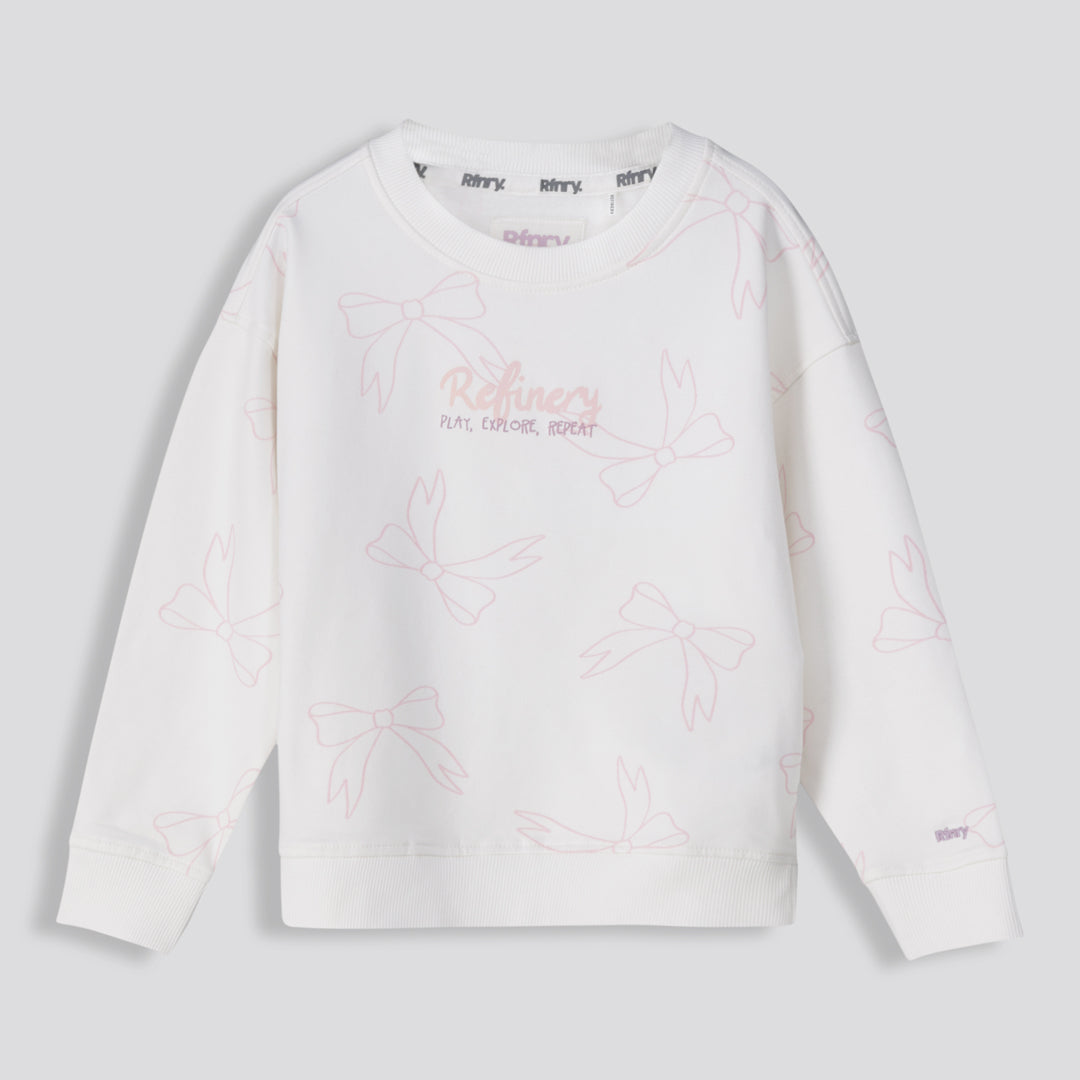 Girls Graphic Sweater Milk