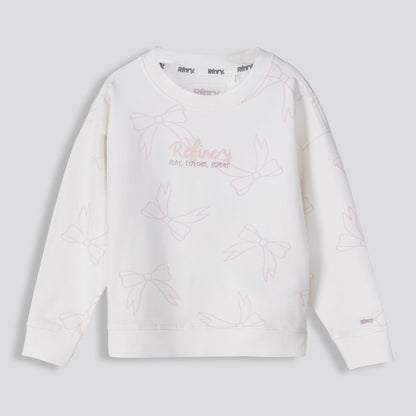 Girls Graphic Sweater Milk