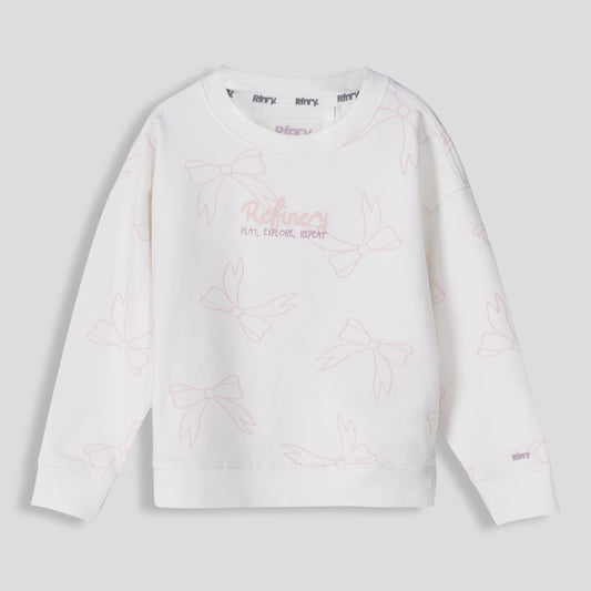Girls Graphic Sweater Milk