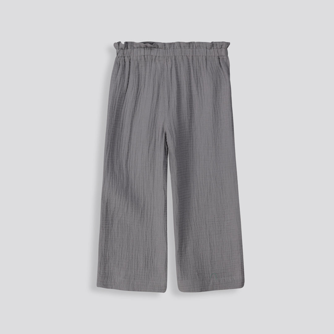 Girls Elasticated Pants Charcoal