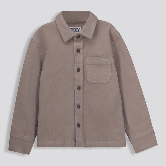 Boys Corduroy Shirt Taupe