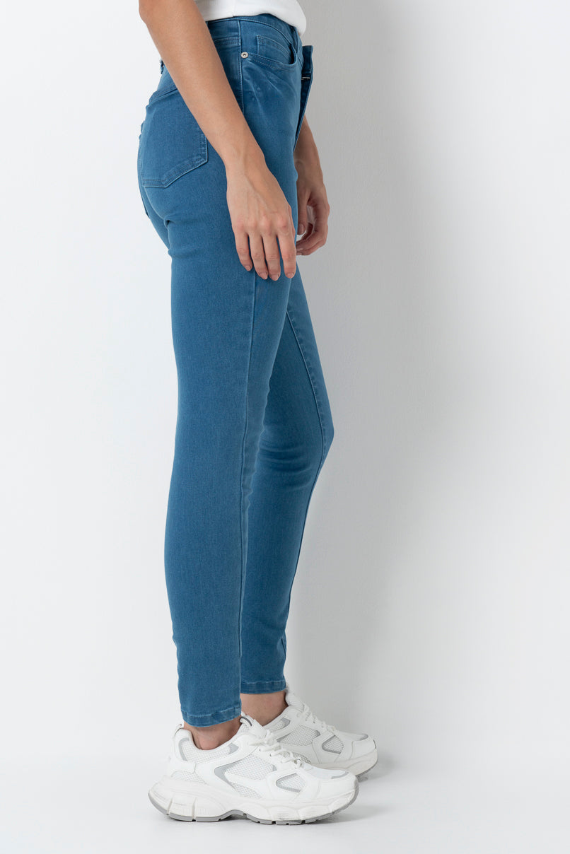 Rf09 Hi Waist Skinny Jean Mid Wash