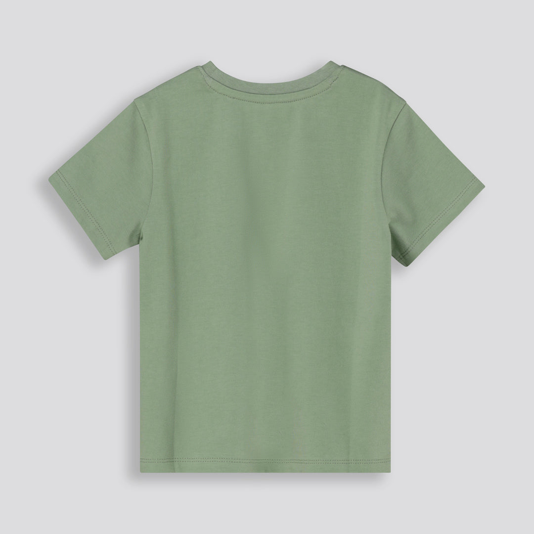 Girls Branded Tee Green