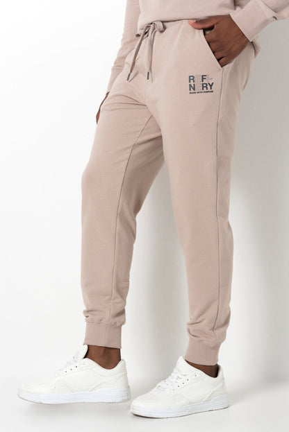 Relaxed Track Pants Taupe