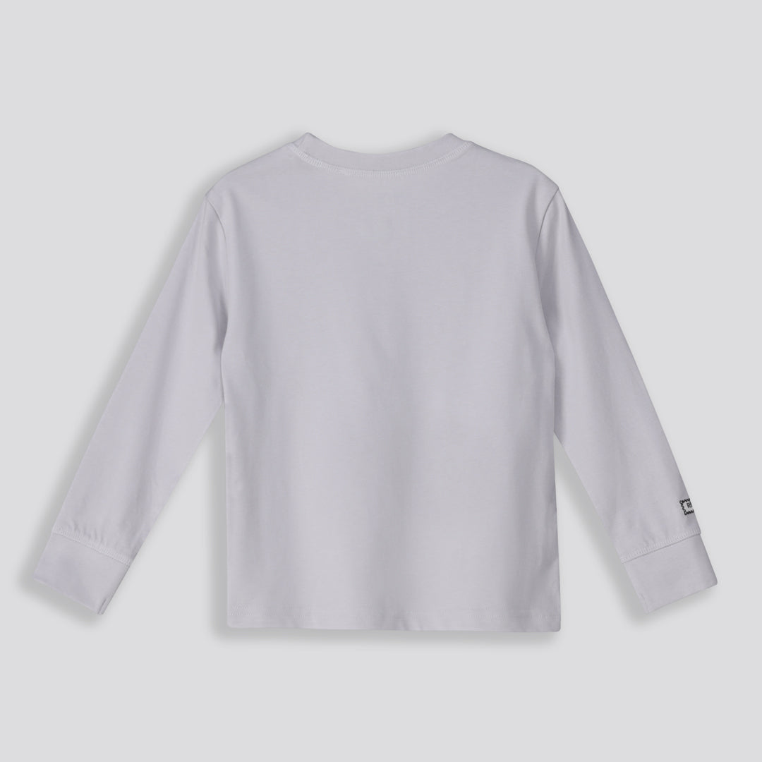 Boys Long Sleeve Tee Light Grey