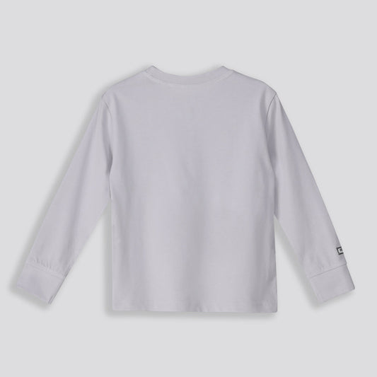Boys Long Sleeve Tee Light Grey