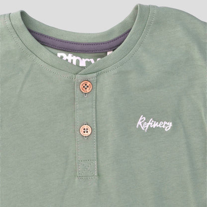 Boys Henley Tee Fatigue