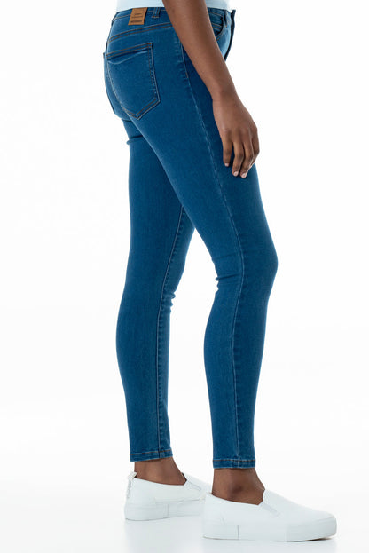 Rf01 Mid Rise Skinny Jeans Mid Wash