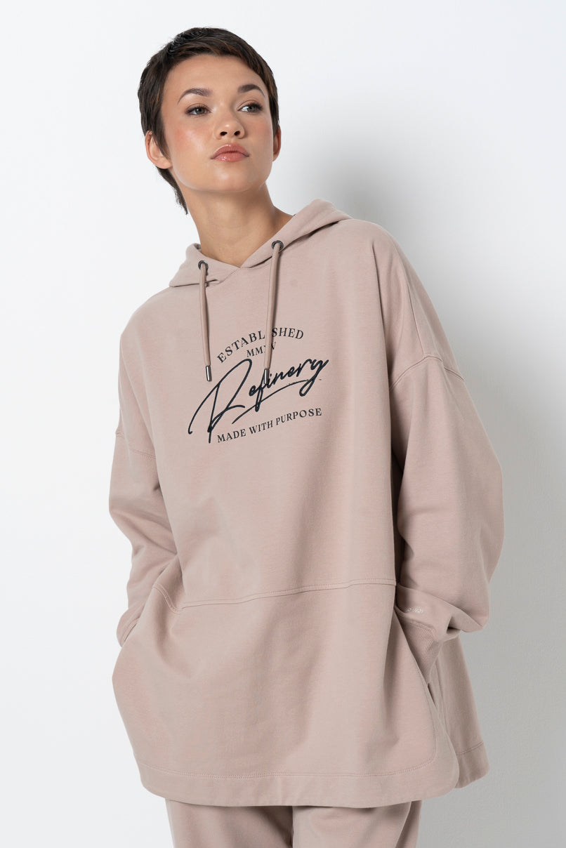 Long Length Hoodie Biscuit